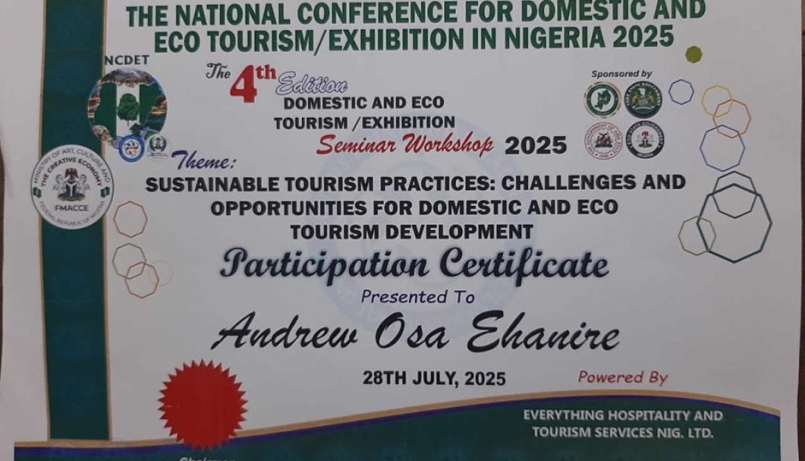 Ecotoursim Award